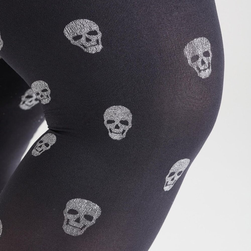 Sparkle Skull Snag Tights